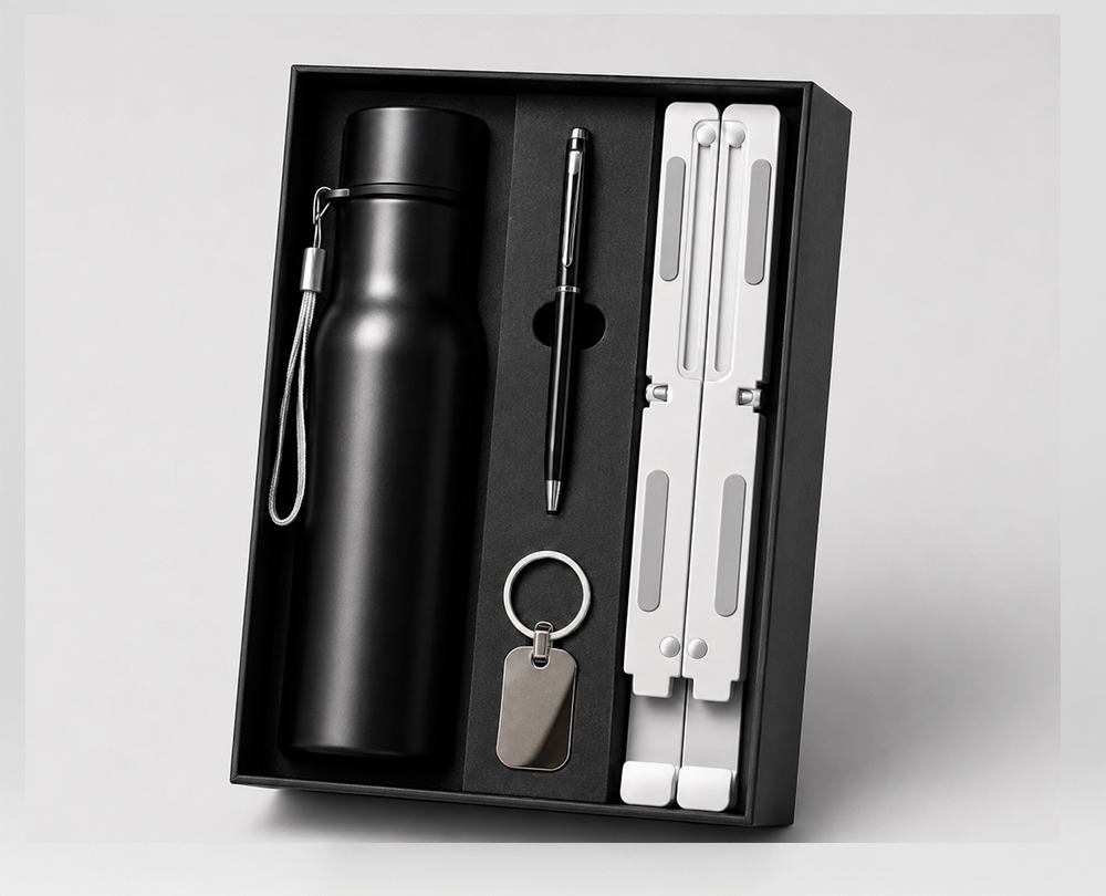 Bottle, Pen, Keychain, Laptop Stand Set - Image 3
