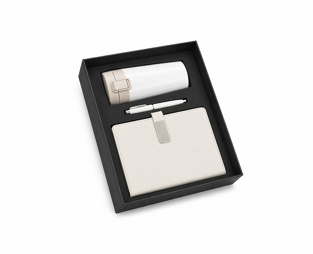 Dairy hamper set of 3(white Dairy + pen + sipper) - Image 2