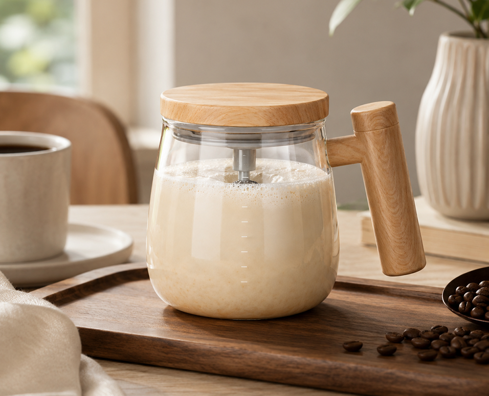 Glass Self Stirring Mug - Image 5