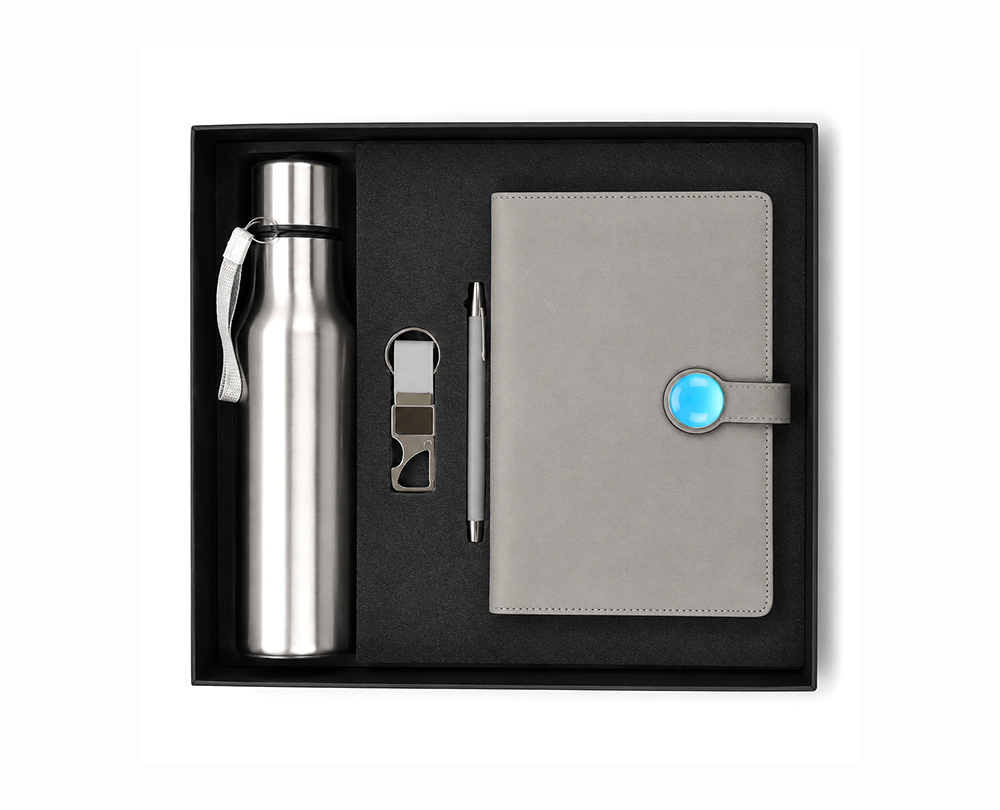 Dairy set of 4 (Grey dairy + pen+ water bottle + keychain) - Image 5