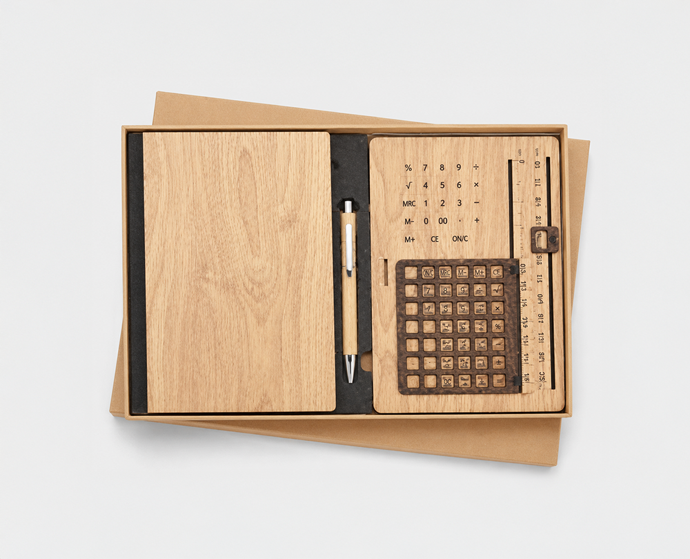 Wooden Pen, Diary, lifetime calendar set - Image 4