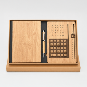 Wooden Pen, Diary, lifetime calendar set