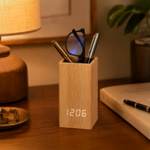 Wooden pen rack