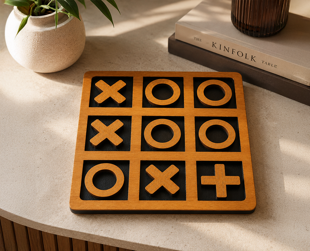 Wooden tic tac toe - Image 3