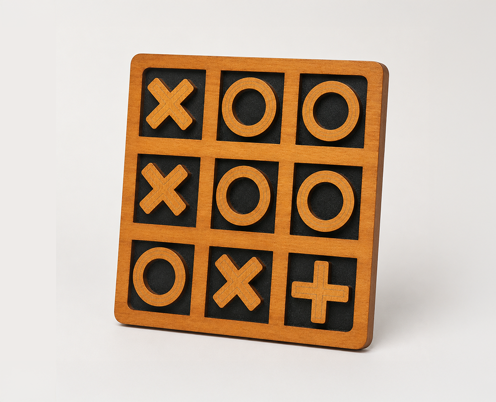 Wooden tic tac toe - Image 5