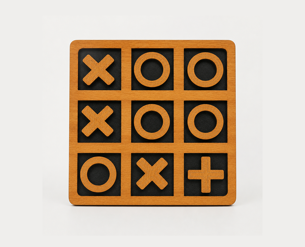 Wooden tic tac toe - Image 4