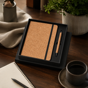 Dairy hamper set of 2(Cork Diary + pen + box)